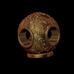 Ball Connector, Victorian 10x4 mm 4 Way LP (Each)